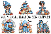 Whimsical Halloween Clipart, a Seasonal Illustration by OK Design (Thumbnail 2 of 6)