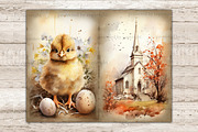 Rustic Easter Junk Journal Pages, a Seasonal Illustration by GlamArtZhanna (Thumbnail 6 of 10)