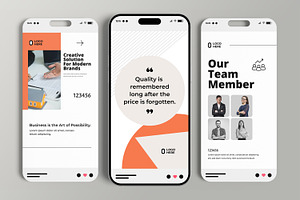 Corporate Business Story Design Set, a Social Media Template by MightyDesign