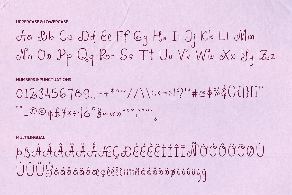 CS Nellie, a Handwritten Font by Craft Supply Co. (Photo 8 of 8)