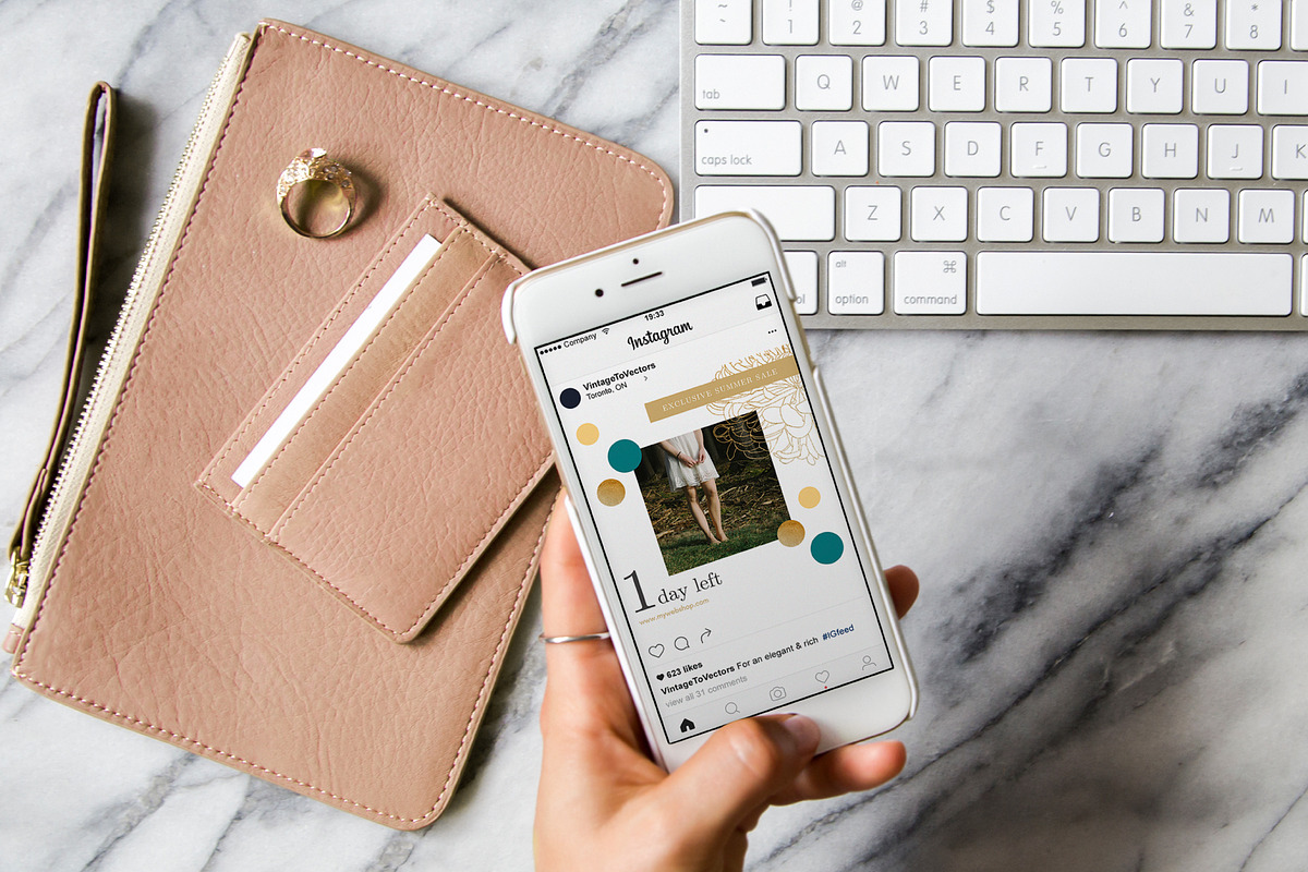 GARDENIA Canva Instagram Templates, a Social Media Template by Vintage To Vectors (Photo 6 of 6)