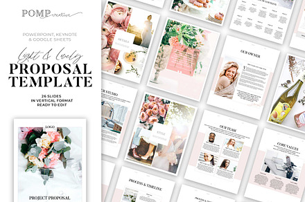 Proposal for PowerPoint + Keynote, a Magazine Template by Pomp Creative