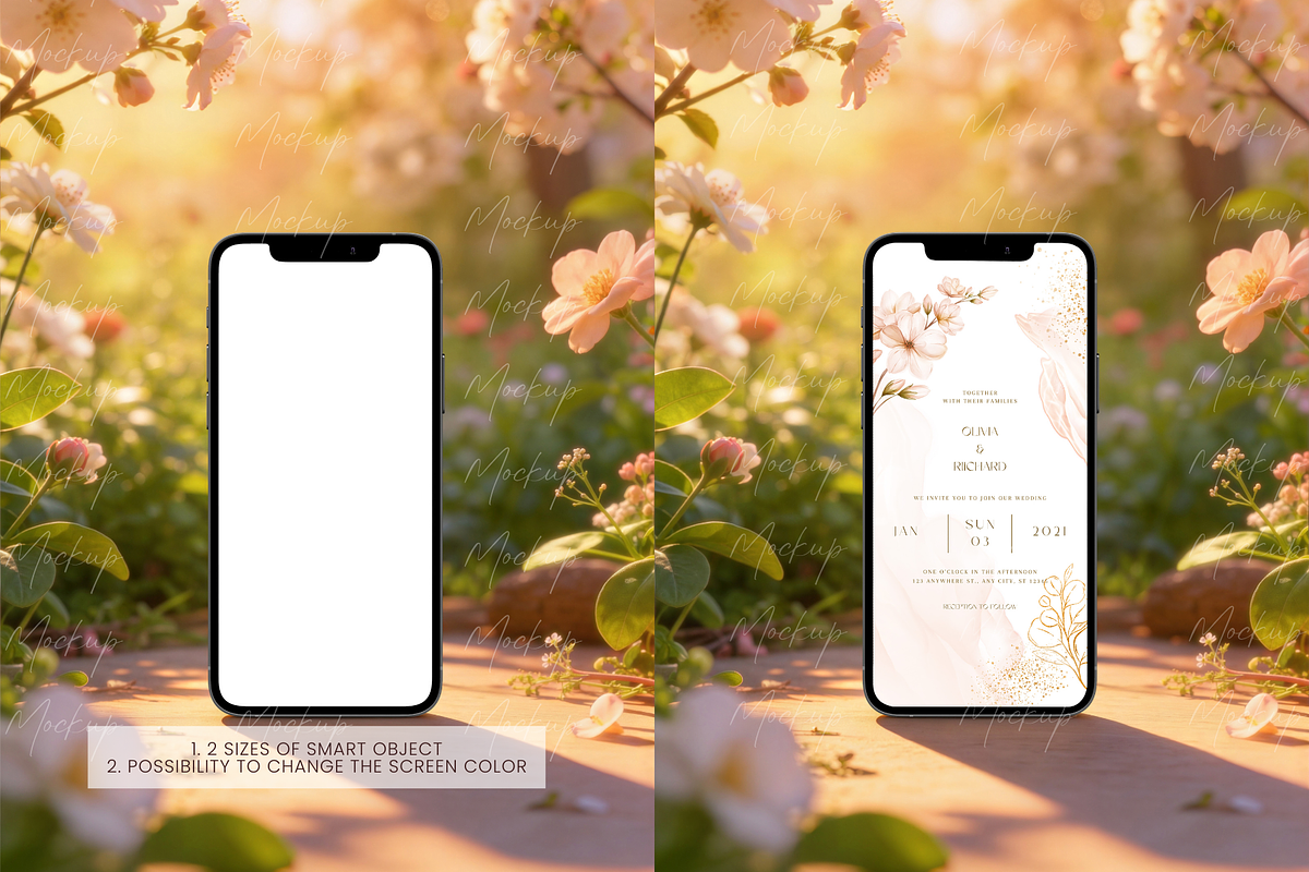 Spring Garden Aesthetic Phone Mockup, a Product Mockup by TatiMockup (Photo 2 of 3)
