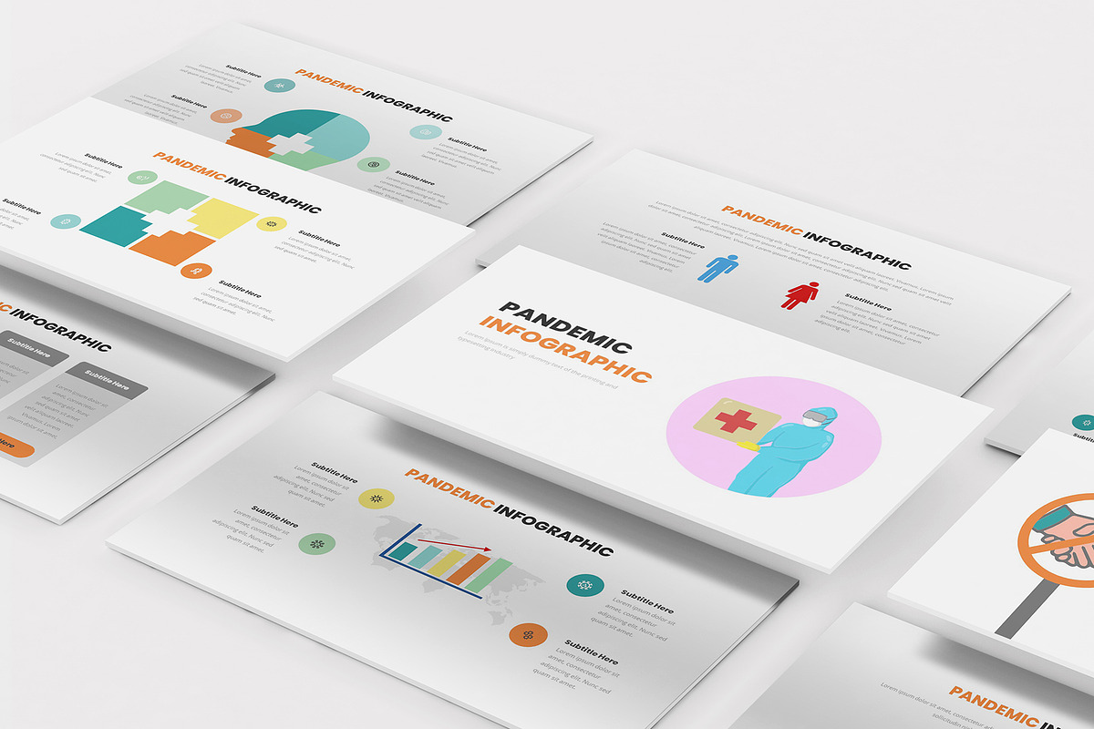 Pandemic Infographic Keynote, a Presentation Template by Formatika Studio (Photo 2 of 10)