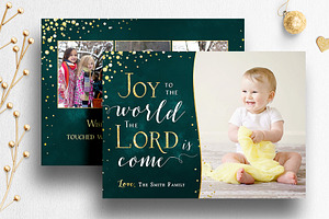 Christmas Card Template PSD 004