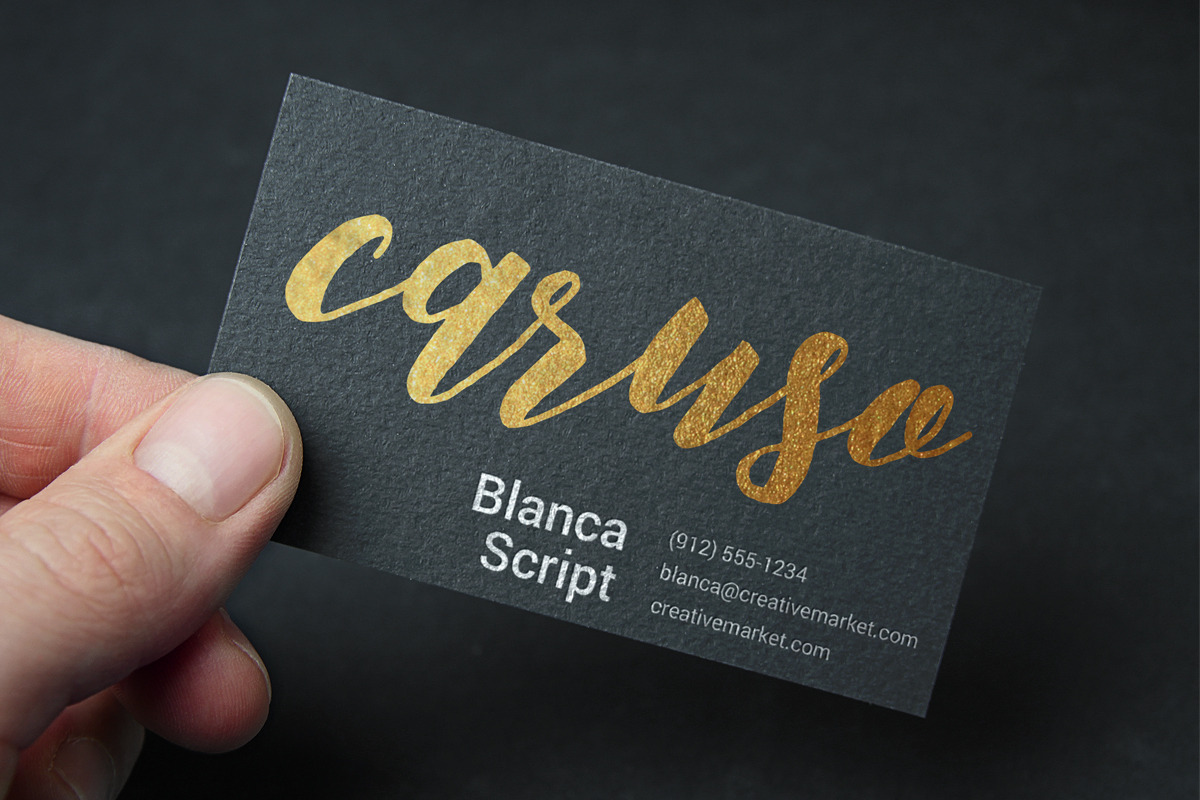 Blanca Script + Bonus, a Script Font by Studio design (Photo 3 of 10)
