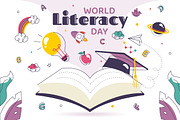 10 World Literacy Day Illustration, an Education Illustration by denayunebgt (Thumbnail 4 of 4)