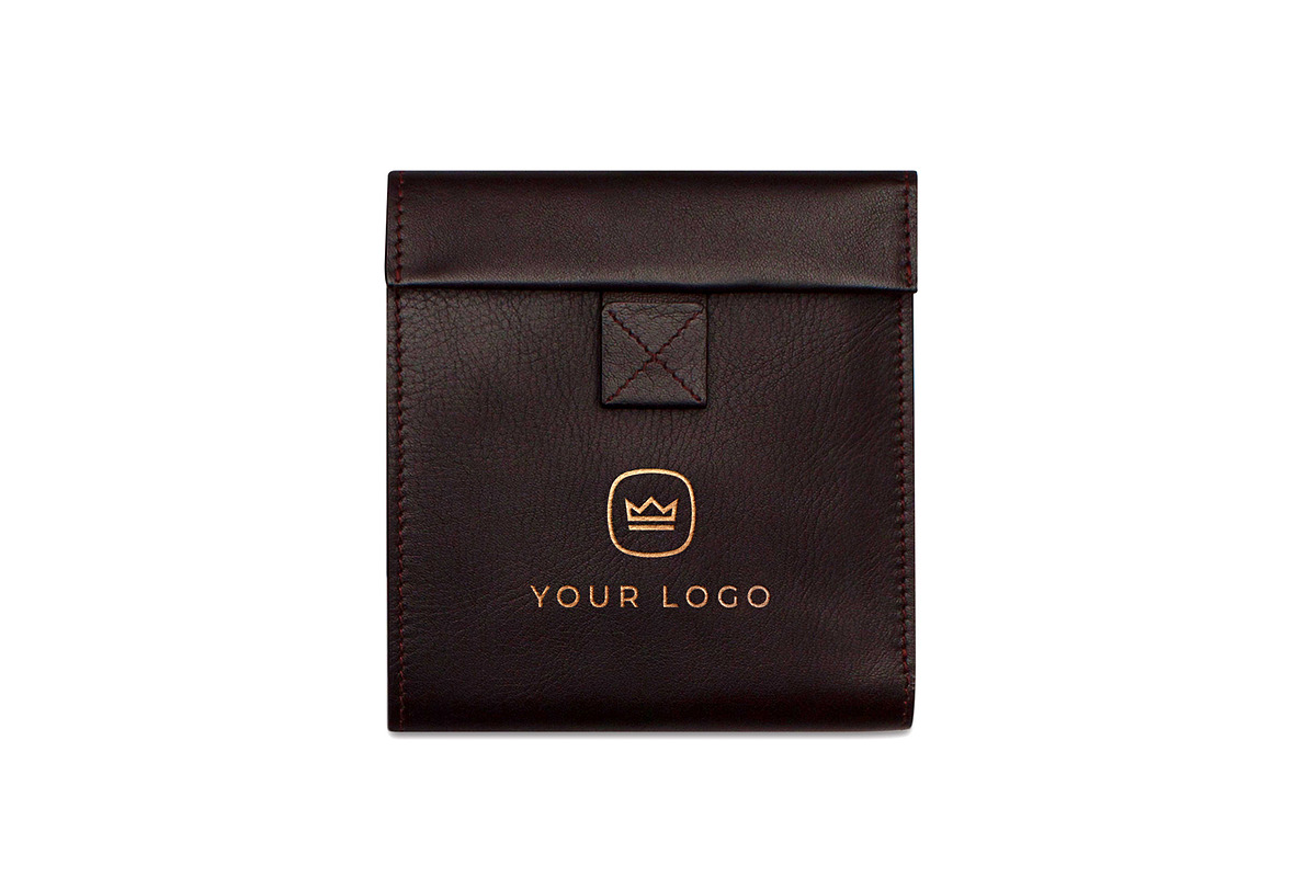 Brown Leather Wallet Logo Mockup, a Product Mockup by Creativeadi