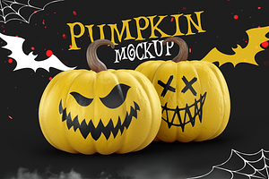 Halloween Pumpkin Mockup