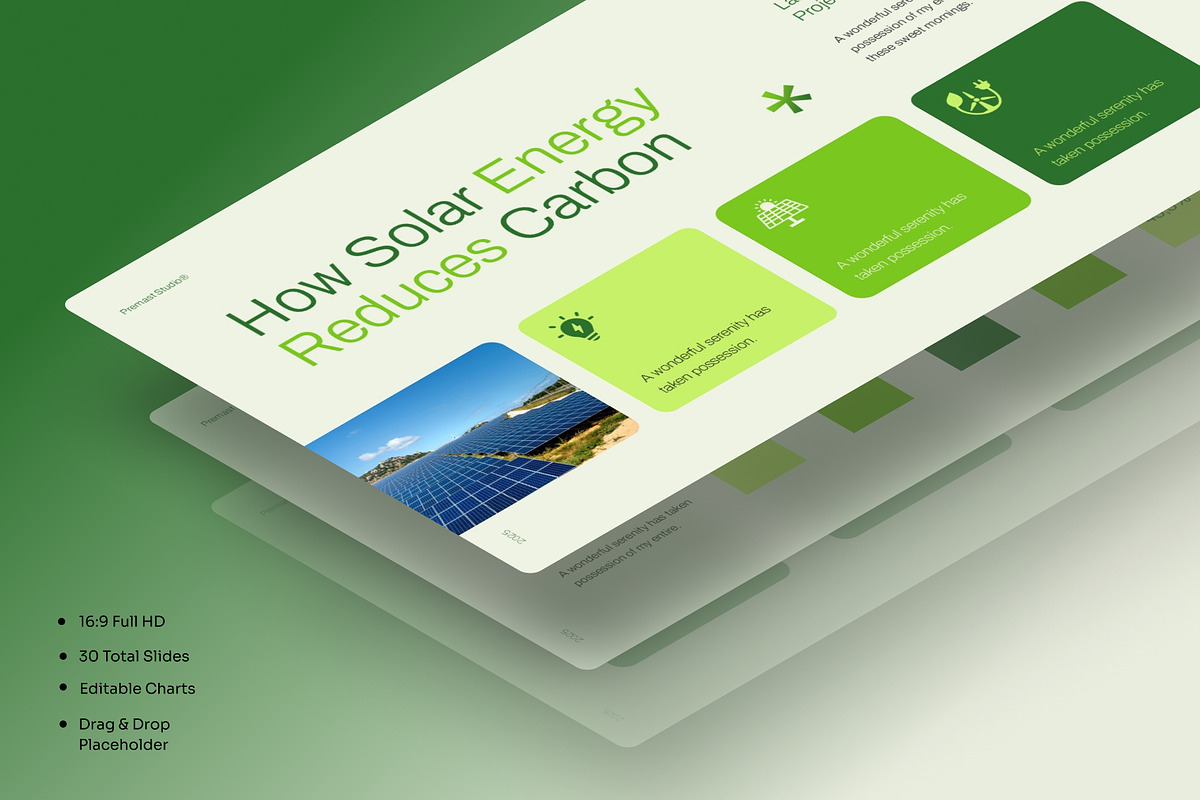 Green Energy Presentation PowerPoint, a Presentation Template by Premast (Photo 2 of 5)