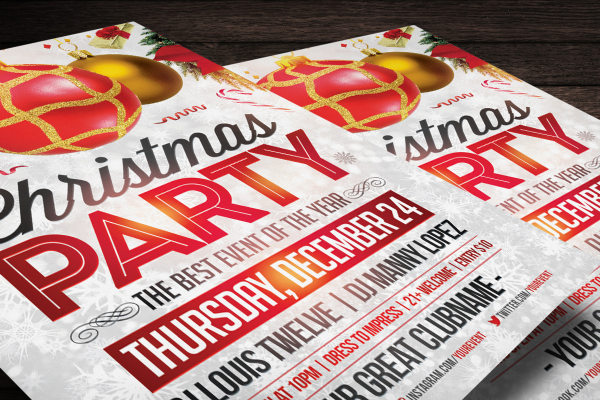 30%OFF Christmas Party Flyer, a Flyer Template by Louis Twelve (Photo 3 of 3)