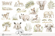 100 African savanna animals clip art, an Animal Illustration by Poppy Lane Studio (Thumbnail 3 of 12)