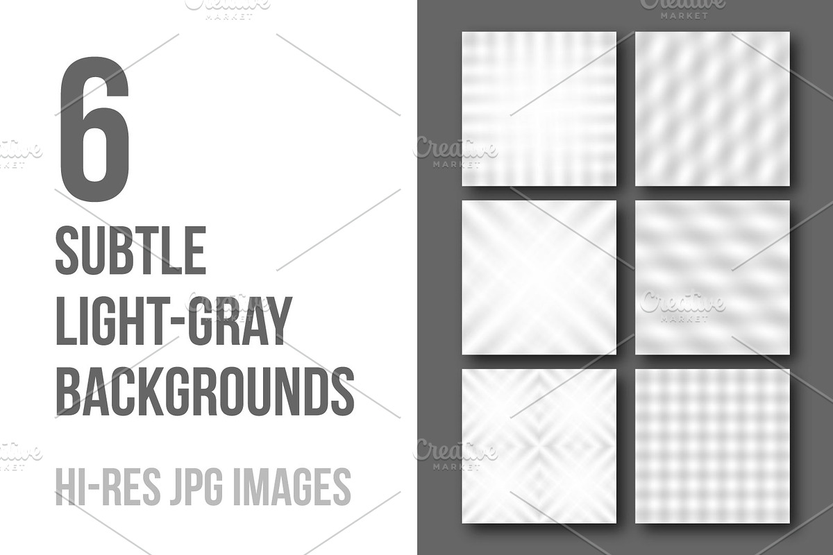 6 subtle light-gray backgrounds, a Texture Graphic by Slanapotam