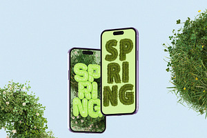 Hello Spring - 3D Lettering Set