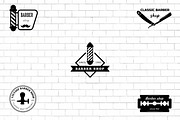 Barber shop badges & logos, a Decorative Illustration by Tallina (Thumbnail 1 of 4)