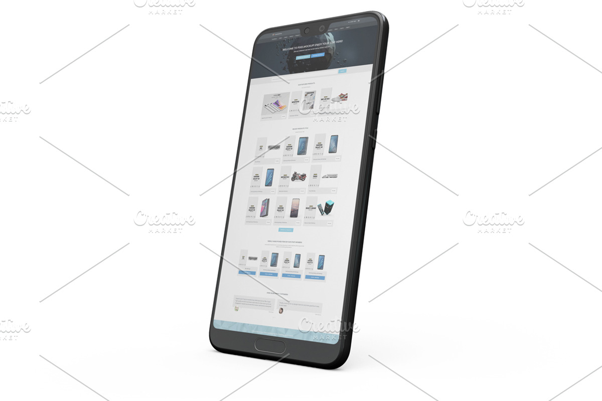 Huawei P20 Pro App Mockup Vol2, an Android Mockup by PixelMockup (Photo 5 of 17)