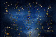 MYSTICAL ZODIAC, a Pattern Graphic by MSNTY STUDIOX (Thumbnail 11 of 28)