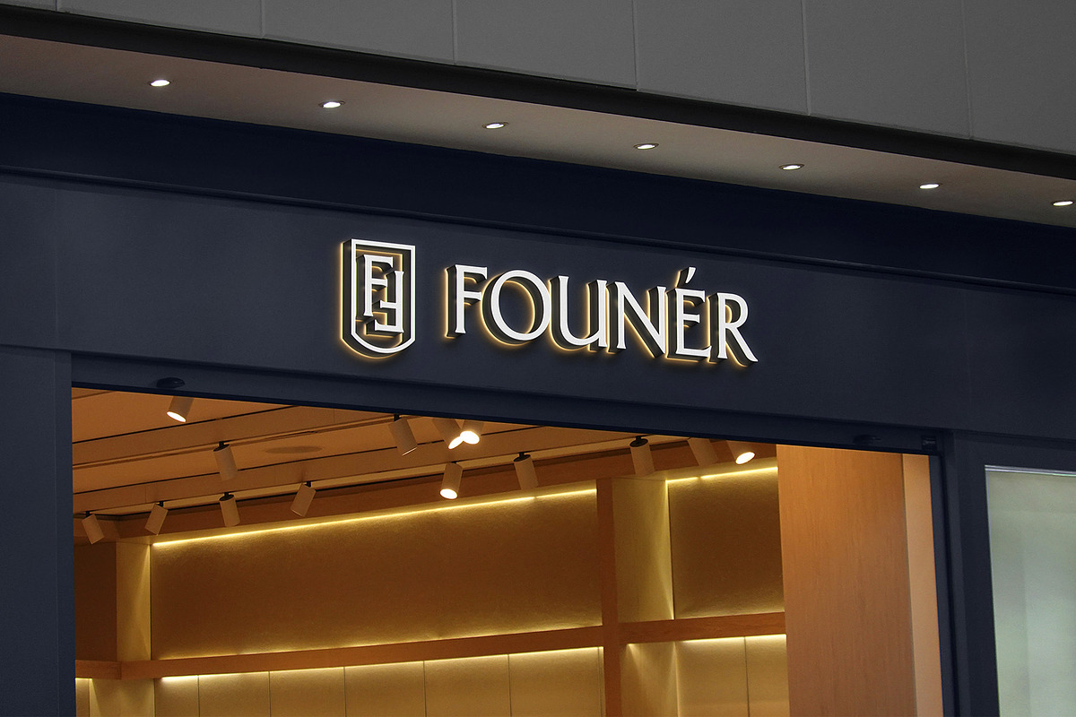 Logo Mockup Luxury Store Sign, a Product Mockup by Asylab (Photo 3 of 5)