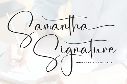 Samantha Signature | Script Font, a Handwritten Font by Scratchones