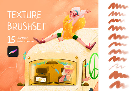 Texture Brush Pack for Procreate