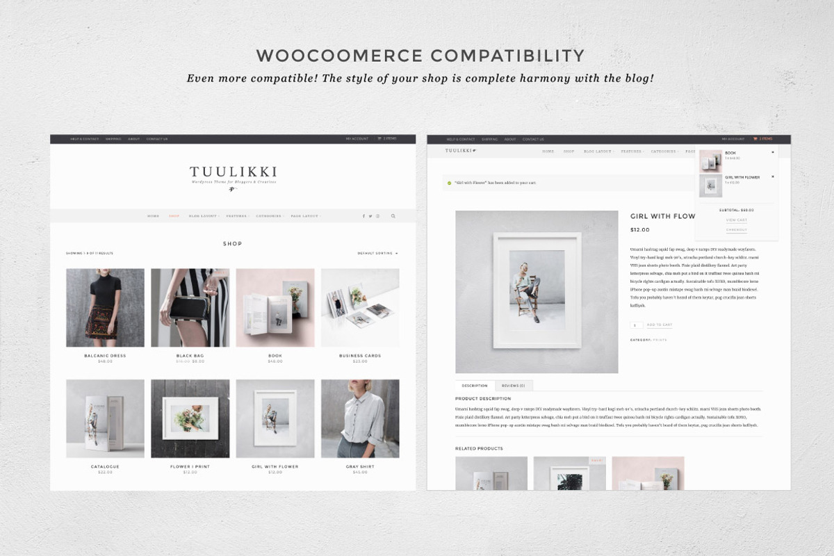 TUULIKKI Nordic Blog & Shop Theme, a WordPress Template by Sparrow & Snow (Photo 3 of 5)