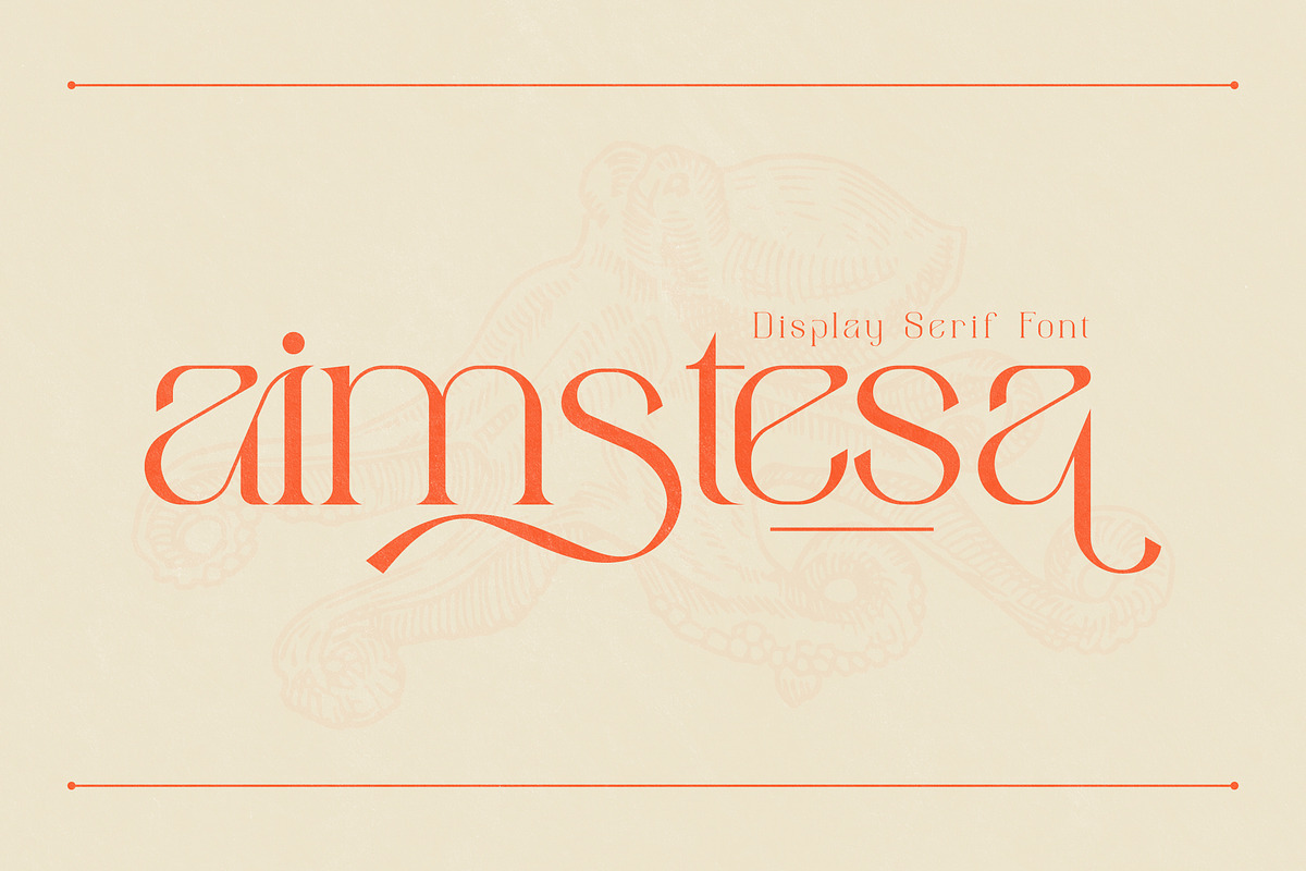 aimstesa stylish serif font, a Serif Font by Storytype Studio (Photo 1 of 15)