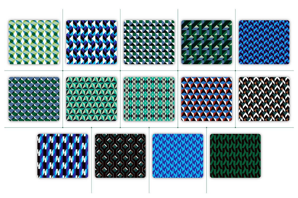 Modern Geometric Patterns Pack, a Pattern Graphic by ASTUDIO (Photo 8 of 9)