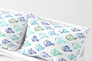 Watercolor fish pattern, a Pattern Graphic by Katerina Tova (Thumbnail 1 of 3)