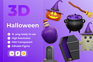 Halloween 3D Illustration