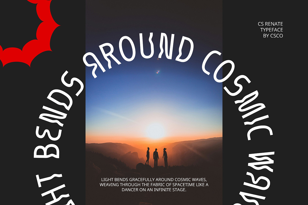 CS Renate – Trippy Font, a Sans Serif Font by Craft Supply Co. (Photo 3 of 8)