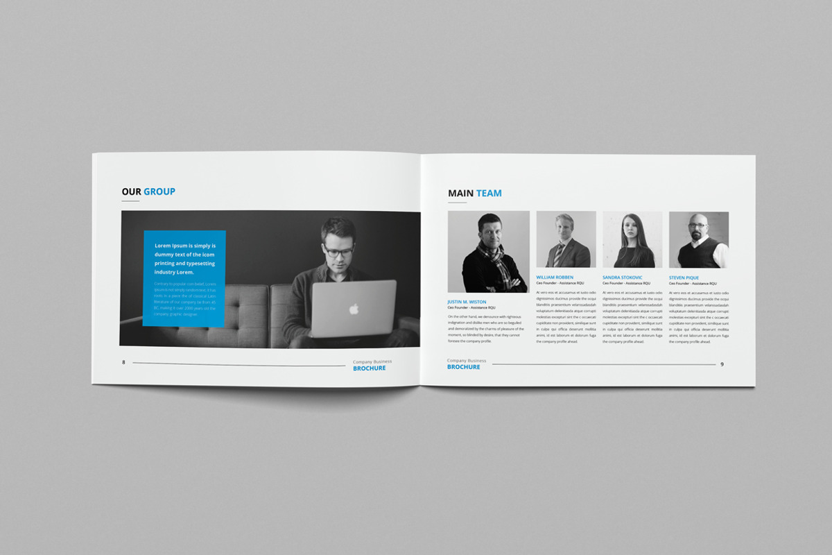 Clean & Modern Brochure | 3 Sizes, a Brochure Template by Pro-Gh (Photo 14 of 28)
