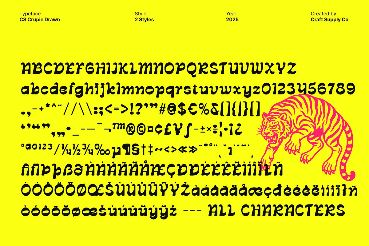 CS Crupie Drawn, a Sans Serif Font by Craft Supply Co. (Photo 8 of 8)