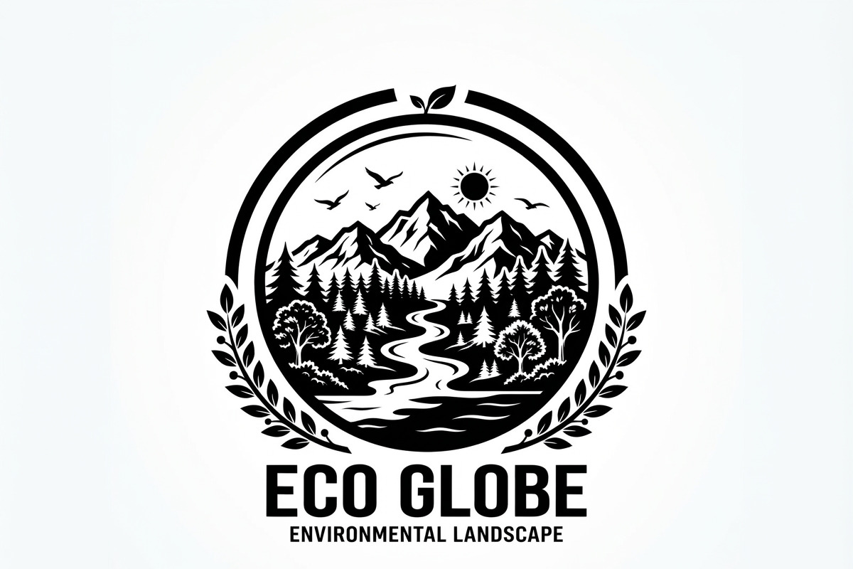60 Eco Globe Landscape Silhouette, a Technology Illustration by Amazin_art (Photo 15 of 29)