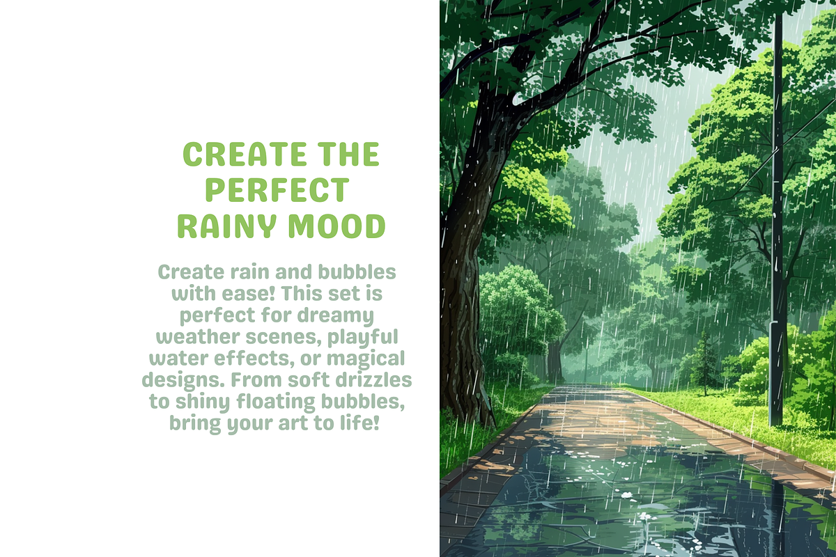 Rain and Weather Brushes, a Brush Add-On by Cozy Brushery (Photo 3 of 8)