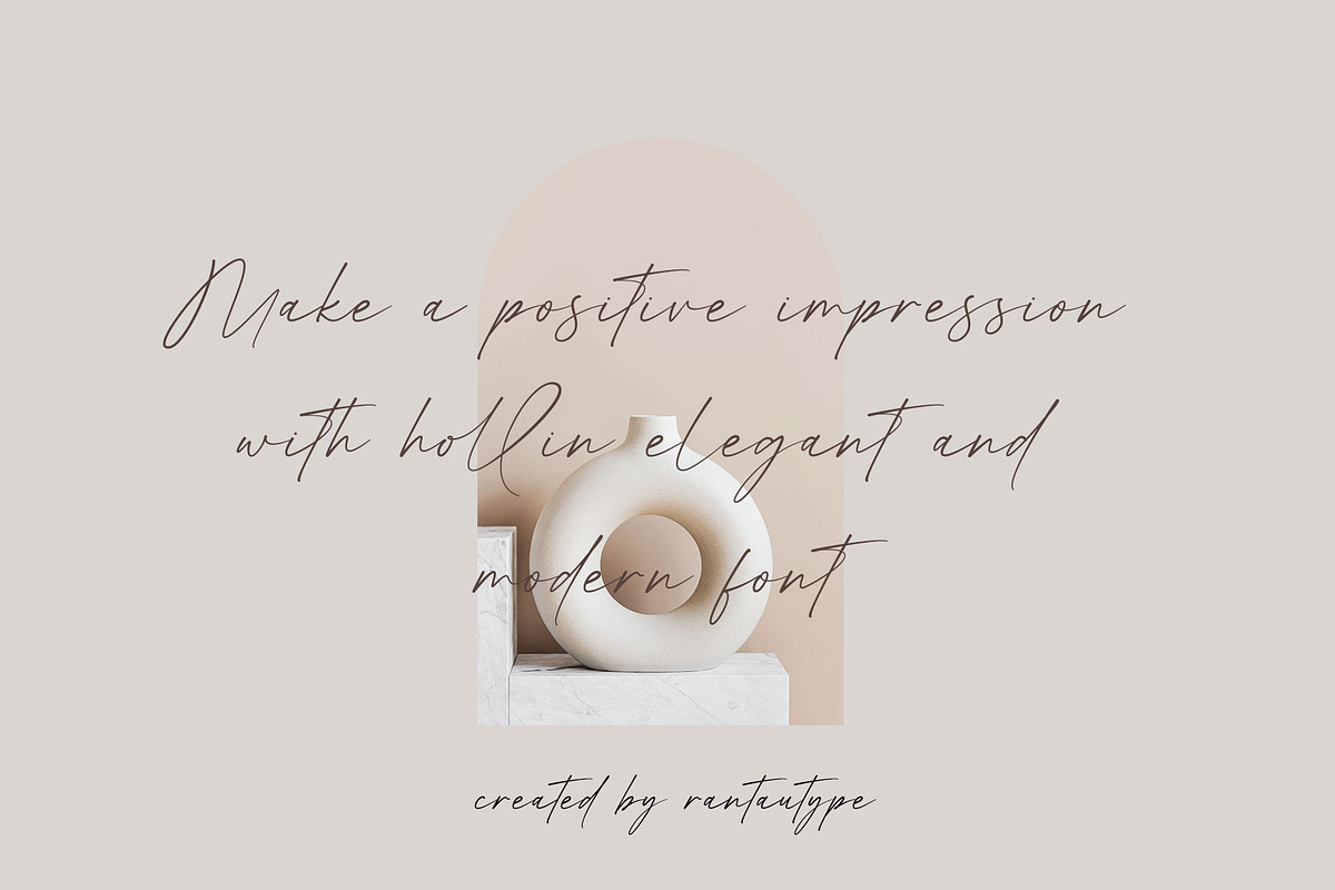 Hollins Modern Handwritten Font, a Handwritten Font by RantautypeStudio (Photo 2 of 11)
