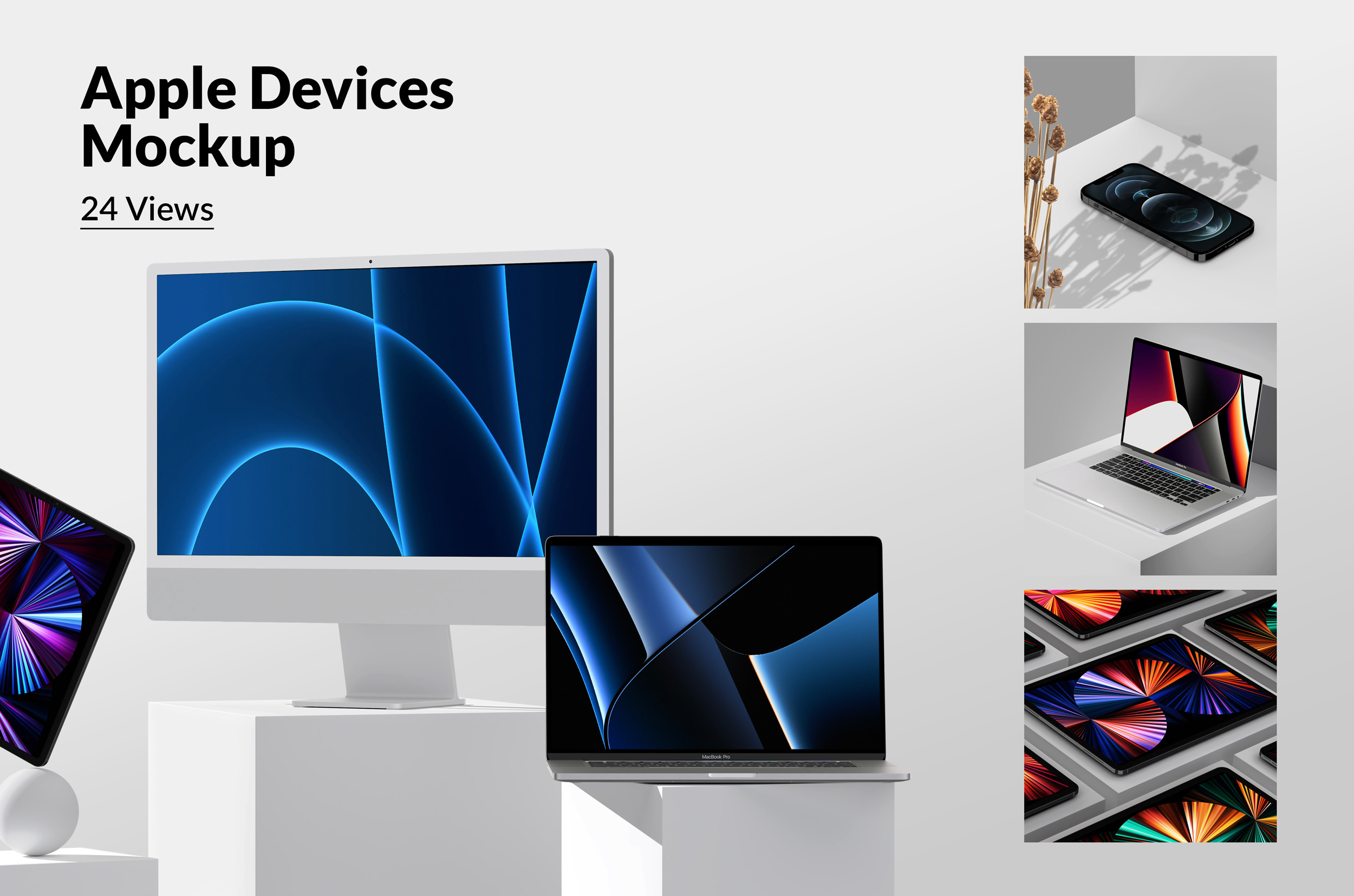 Apple/iOS Responsive Devices Mockup, an iPhone Mockup by Mockupdaddy