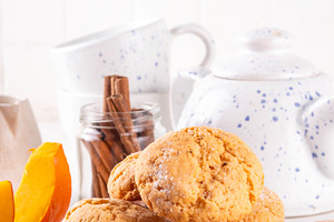 Tasty fresh baked pumpkin cookies, a Food & Drink Photo by Rimma