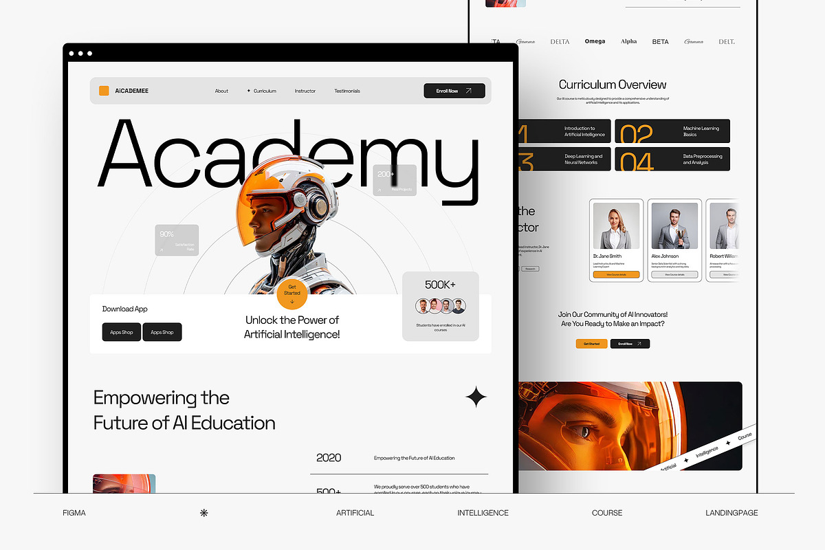 Aicademee - Landing Page Template