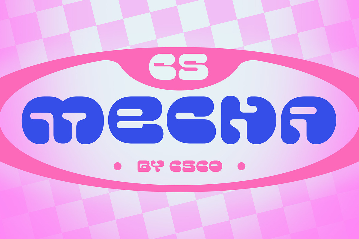 CS Mecha – Y2K Font, a Sans Serif Font by Craft Supply Co. (Photo 1 of 8)