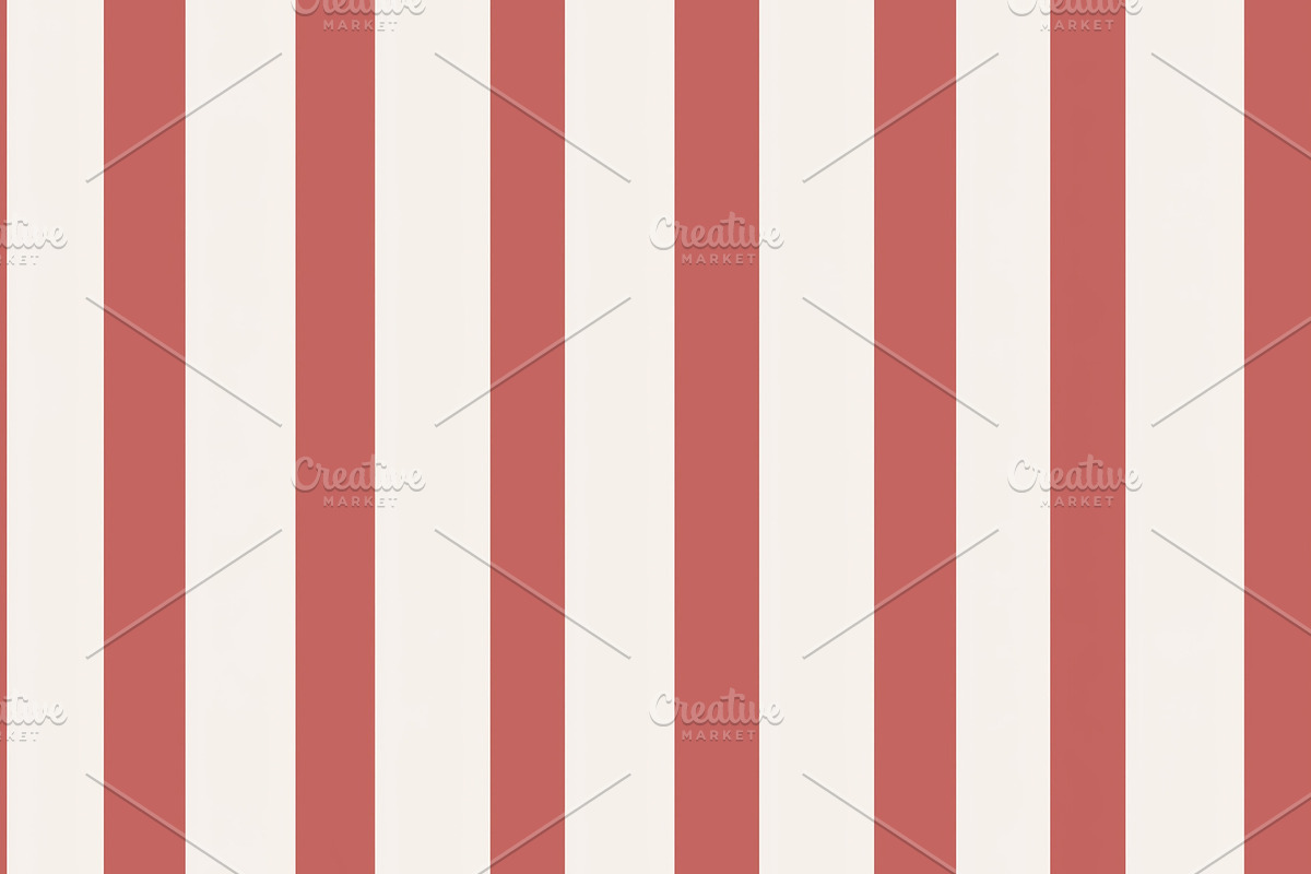 Seamless pattern, red and white striped pattern creating a symme, a Pattern Graphic by Studio ANNA