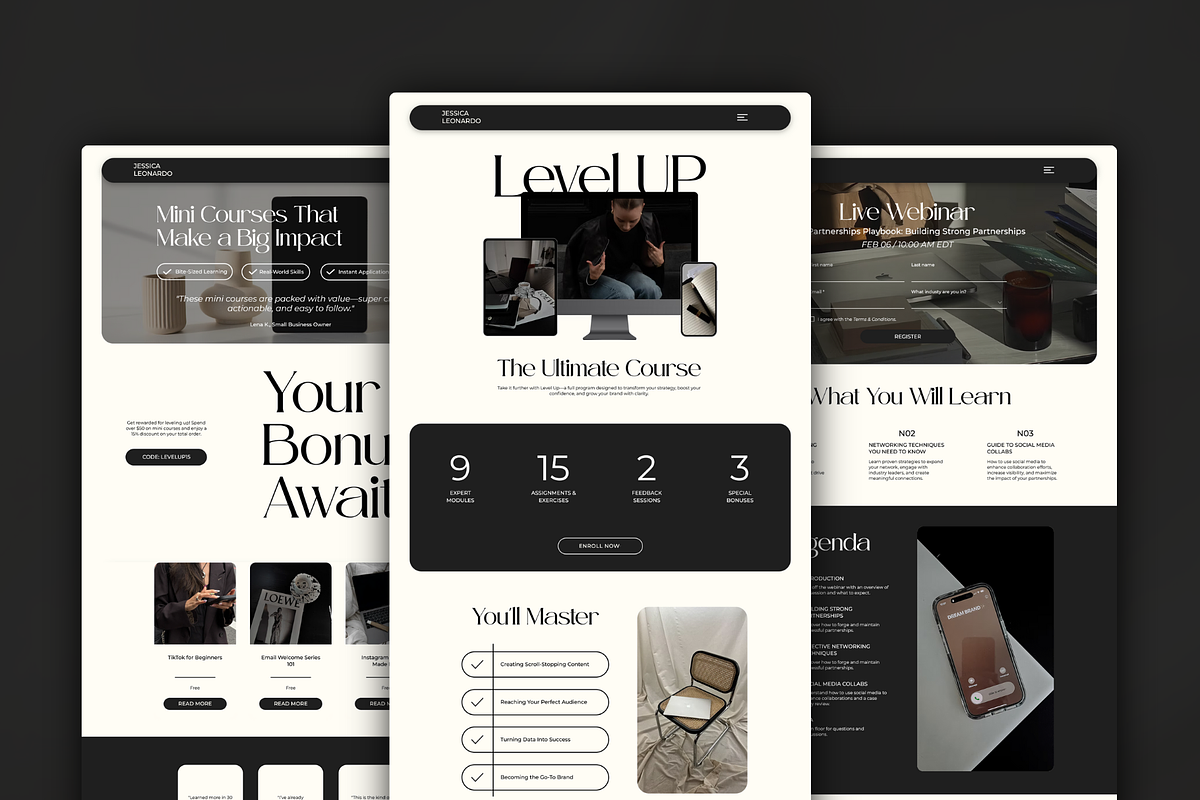 Wix Website for Social Media Manager, a Wix Template by Meraki Templates (Photo 5 of 9)