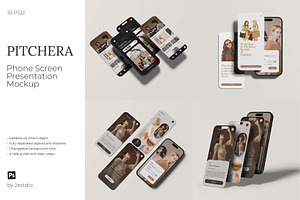 Phone Screen Presentation Mockup