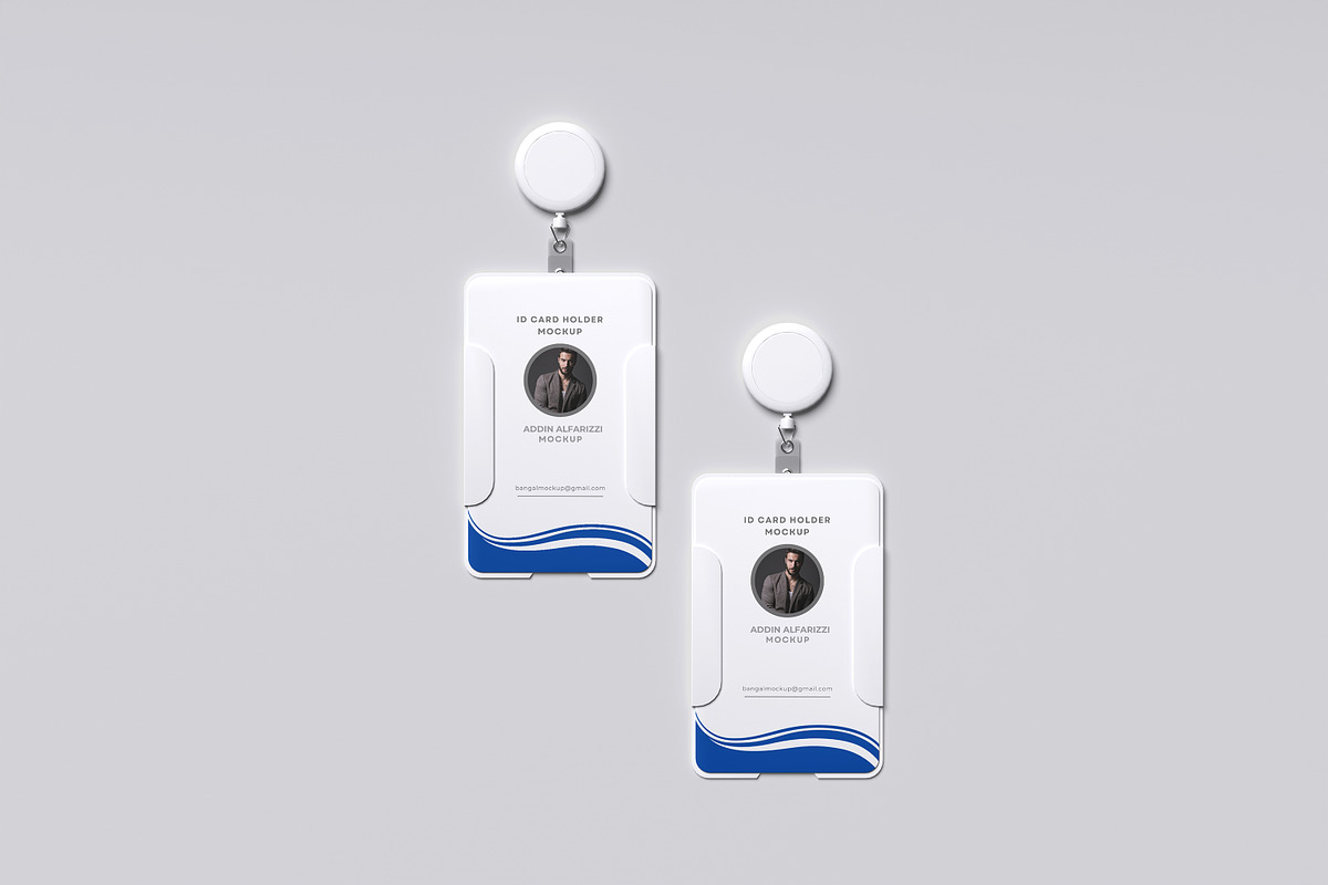 Id Card Holder Mockup, a Product Mockup by xavier_studio (Photo 3 of 5)