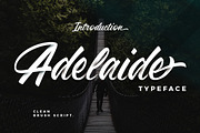 Adelaide, a Script Font by Megi Satyo Widodo (Thumbnail 1 of 9)