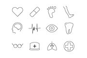 Healthcare Icons, an Outline Icon by LarisaDeac (Thumbnail 2 of 2)
