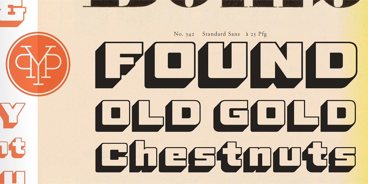 Standard Shaded, a Font by Yes Please (Photo 2 of 10)