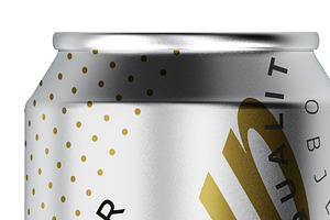 500ml Matte Aluminum Can Mockup