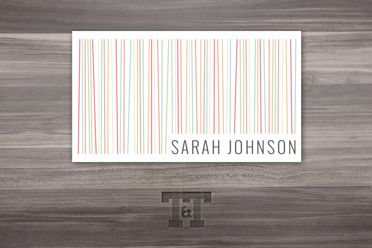 Fun & Sassy Lines Calling Card, a Business Card Template by Twilight & Twine (Photo 3 of 3)