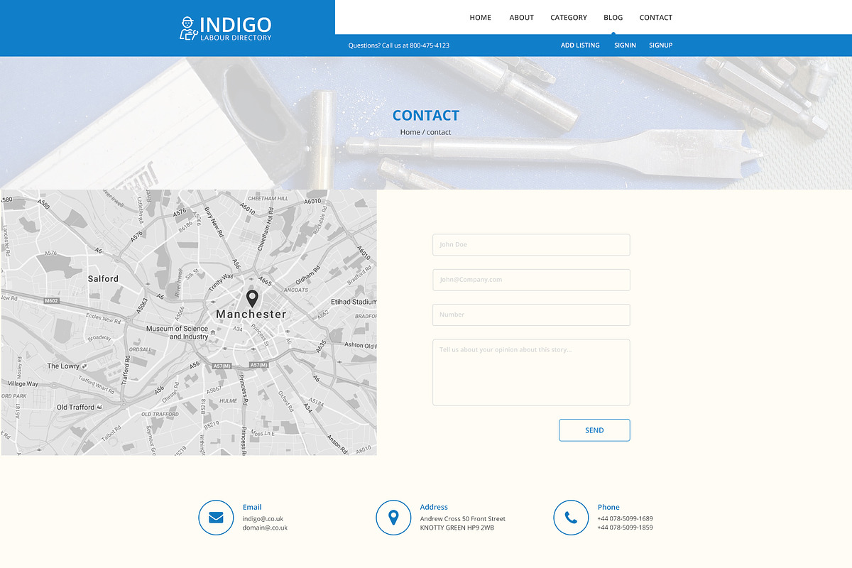 Indigo Labour Directory PSD Template, a Websites & App Template by mine-tech (Photo 14 of 17)