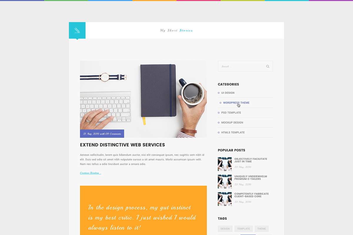 JS - Minimal Resume Template, a Websites & App Template by bigpsfan's SHOP (Photo 13 of 14)